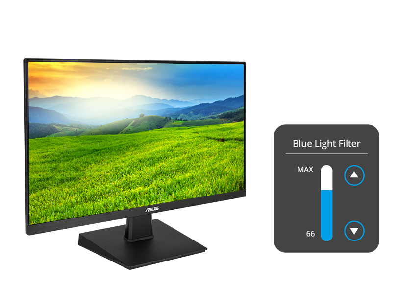 blue light filter ecran asus va247he